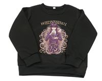 Čierna mikina s Wednesday