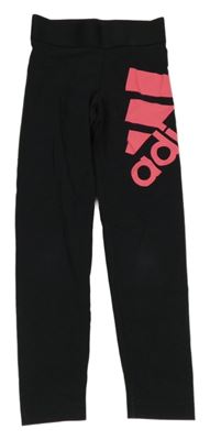 Černé legíny s logem Adidas