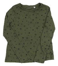 Khaki tričko s hviezdami C&A