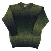 Zeleno-tmavomodrý ombré vlněný svetr Tu