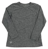 Šedé melírované thermo triko Tchibo