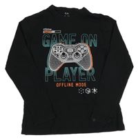 Černé triko s ovladačem C&A