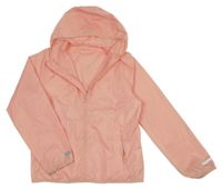 Svetloružová šušťáková funkčná jarná bunda s kapucňou Crivit