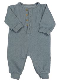 Bílo-tmavomodrý pruhovaný overal George