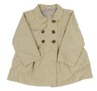 Béžový plátěný jarní kabátek H&M
