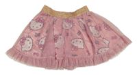Ružová trblietavá tylová sukňa s Hello Kitty