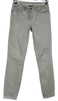 Dámské šedé plátěné skinny kalhoty Street One 