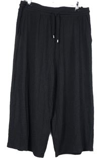 Dámské černé vzorované culottes kalhoty Nutmeg