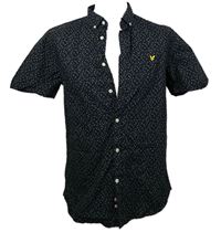 Pánská tmavomodrá vzorovaná košile Lyle&Scott 