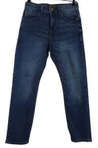 Pánské tmavomodré slim fit rifle Next vel. 30S 