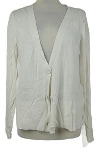 Nové - Dámský bílý propínací svetr Next 