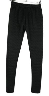 Dámské černé vzorované legíny 