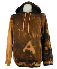 Pánská skořicovo-černá vzorovaná mikina s kapucí H&M