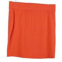 Dámska neónově oranžová rebrovaná sukňa F&F