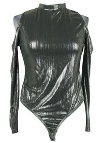 Dámské stříbrné body s průstřihy na ramenou Glamorous