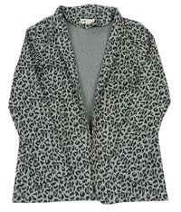 Sivo-čierny vzorovaný sakový cardigan H&M