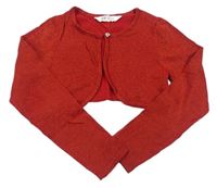 Červené trblietavé svetrové bolerko H&M