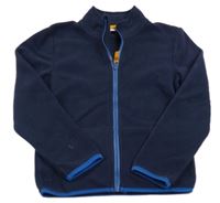 Tmavomodrá fleecová propínací mikina zn.kids