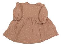 Světlerůžové puntíkaté šaty Next