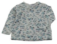 Sivá mikina s bagrami Pocopiano