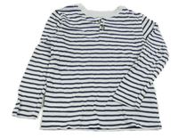 Bielo-čierne pruhované tričko H&M