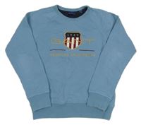 Modrá mikina s logem Gant