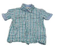 Bielo-modrá kockovaná košeľa EMC