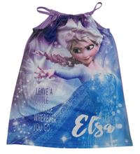 Modro-fialovo farebné šaty s Frozen Disney
