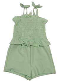 Nové - Světlezelený kraťasový overal River Island