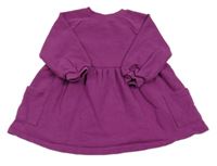 Purpurové teplákové šaty s vreckami Next