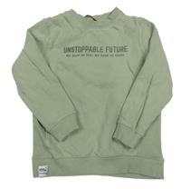 Světlekhaki mikina s nápisom George