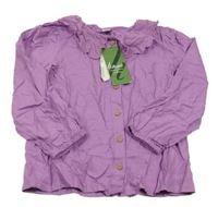 Nové - Fialová blúzka s madeirovým golierikom Tu