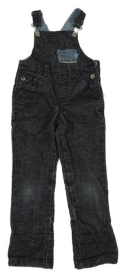 Čierno-sivé na traké manšestráky Pocopiano