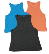 3x top - tmavošedý + oranžový + modrý Y.F.K.