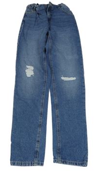 Modré rifle s dírami na kolenou Name it