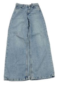 Modré wide leg rifle H&M