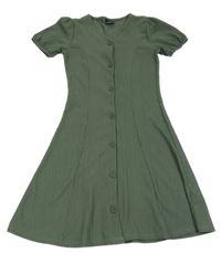 Khaki vzorované prepínaci šaty C&A