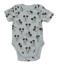 Světlemodré body s Mickeym Disney
