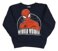 Tmavomodrá mikina so Spidermanem Marvel