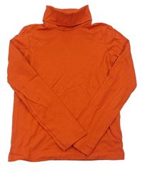 Oranžové tričko s rolákom Alive