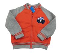 Nové - Červeno-sivá prepínaci mikina s policií Kiki&Koko