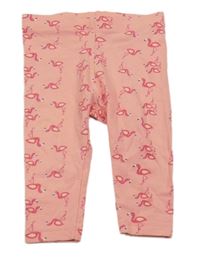 Korálové legíny s plameňáky Lupilu