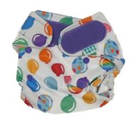 Bílé plenkové kalhotky s balonky