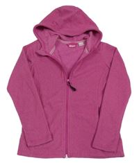 Ružová funkčná fleecová prepínaci mikina s kapucňou Crivit