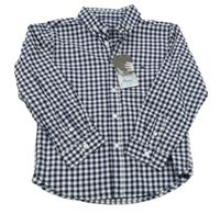 Nové - Tmavomodro-bílá kostkovaná košile Rebel