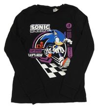 Černé triko se SonicemX 