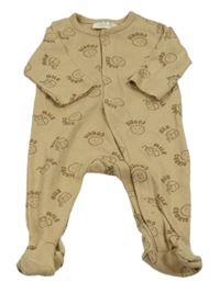 Béžový overal s mlékem 