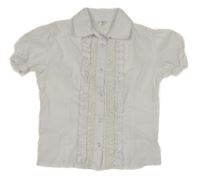 Biela blúzka s volánikmi