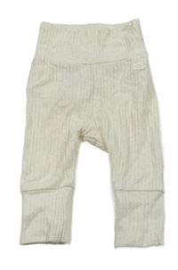 Béžové žebrované tepláky H&M