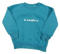 Modrá mikina s logom B couture